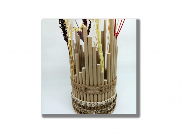 Vase pailles et fleurs – Image 2